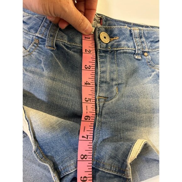 Body con jeans girl’s shorts size 5 light wash - Picture 8 of 9